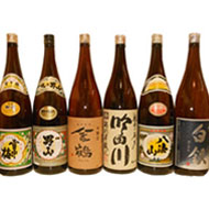 金草鞋(1800ml)&金鶴(1800ml)&銀の翼(1800ml)&越の白銀(1800ml)&八海山(1800ml)&雪中梅(1800ml)