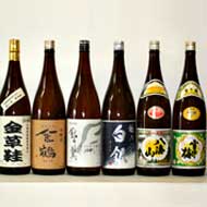 金草鞋(1800ml)&金鶴(1800ml)&銀の翼(1800ml)&越の白銀(1800ml)&八海山(1800ml)&雪中梅(1800ml)